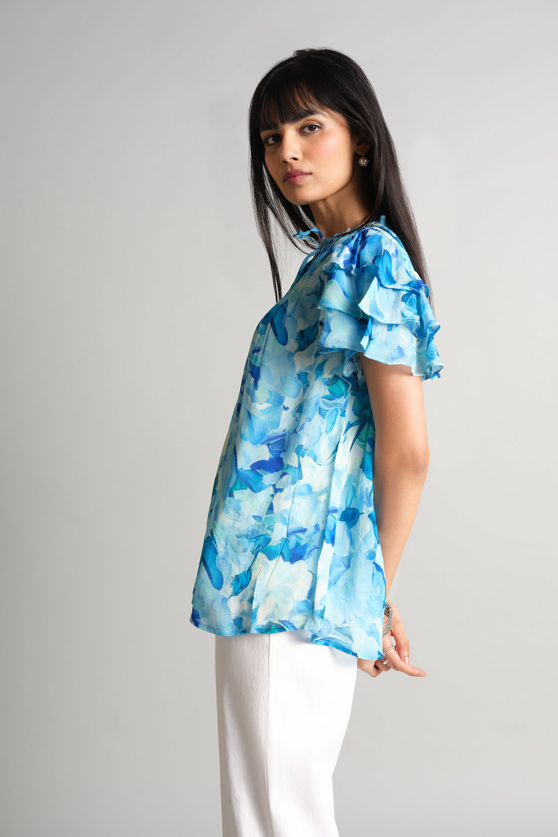 Wren Top, Blue, image 3